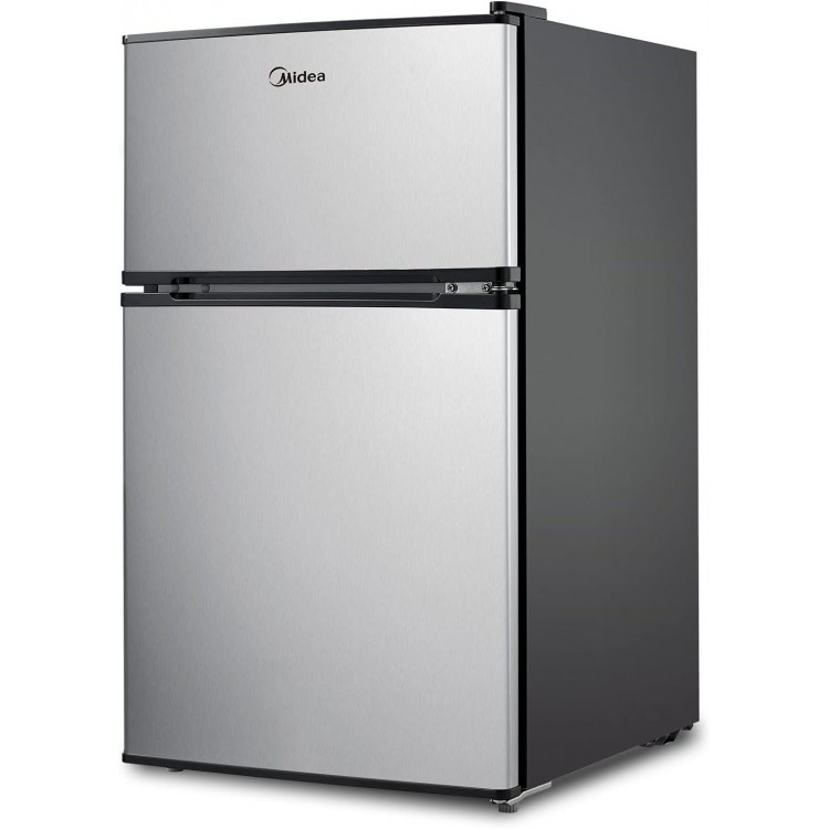 Midea WHD-113FSS1 Compact Refrigerator, 3.1 cu ft, Stainless Steel Midea WHD-113FSS1 Compact Refrigerator, 3.1 cu ft, Stainless Steel