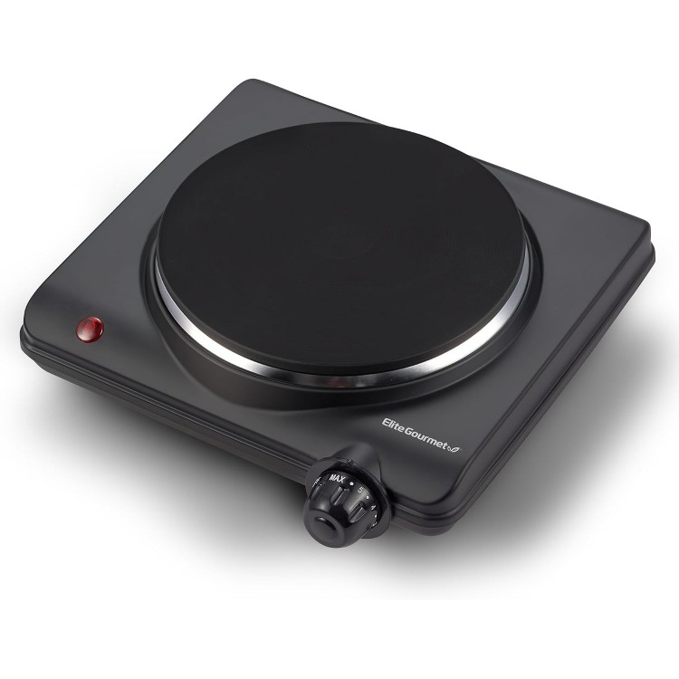 Electric Burner, 1000W Cast Iron Hot Plate, 7 Heat Settings