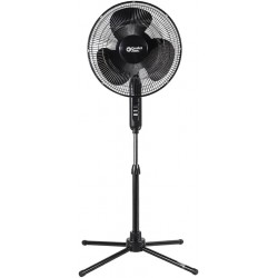 Electric Oscillating Pedestal Fan, Stand Fan, 16 inch, 3 Speed, 90 Degree Oscillating Head, Adjustable Height and Tilt, Airflow 7.48 ft/sec, Ideal for Home, Bedroom & Office, CZST161BTEBK