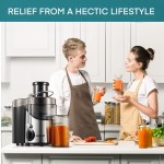 Juicer Machines, Juilist 3" Wide Mouth, Max 800W, 3-Speed 400W Easy-Clean Juicer Machines, Juilist 3" Wide Mouth, Max 800W, 3-Speed 400W Easy-Clean