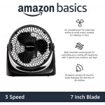 Air Circulator Desk Fan for Bedroom, Home and Office, 90-Degree Tilt Head, 3 Speed Settings, Cooling, 35 Watts, Black, 11.1"W x 6.3"D x 10.9"H Air Circulator Desk Fan for Bedroom, Home and Office, 90-Degree Tilt Head, 3 Speed Settings, Cooling, 35 Watts, Black, 11.1"W x 6.3"D x 10.9"H