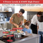 30 Inch Electric Cooktop 4 Burners, Knob Control Ceramic Cooktop 30 Inch Electric Cooktop 4 Burners, Knob Control Ceramic Cooktop